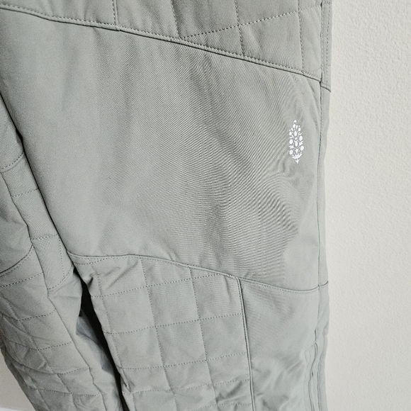 Free People Greyed Olive All Prepped Bibb Snow Jumpsuit NWT - Picture 7 of 14